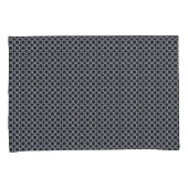 Housse D'oreillers Motif géométrique moderne noir et blanc (devant-Droit)