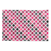 Housse D'oreillers Motif géométrique rose violet (Dos)