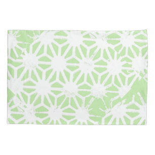 Housse D'oreillers Motif géométrique vert pomme