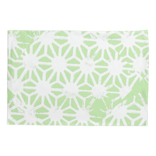 Housse D'oreillers Motif géométrique vert pomme (Dos)