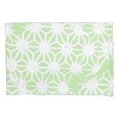 Housse D'oreillers Motif géométrique vert pomme (devant)
