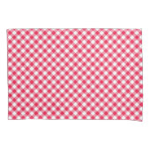 Housse D'oreillers Motif Gingham Rouge et Blanc Classique Rustique (devant-gauche)