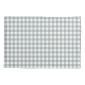 Housse D'oreillers Motif gris et blanc En vichy (Dos-gauche)