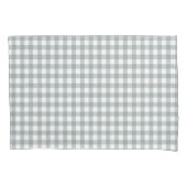 Housse D'oreillers Motif gris et blanc En vichy (devant-gauche)