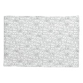 Housse D'oreillers Motif heureux de dents (Dos-gauche)