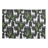 Housse D'oreillers Motif heureux de lama (Dos-gauche)