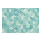 Housse D'oreillers Motif Hexagonal bleu sans fil (Dos)