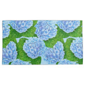 Housse D'oreillers Motif hydrangée bleu (devant-Droit)