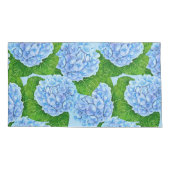 Housse D'oreillers Motif hydrangée bleu (Dos-gauche)