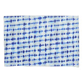 Housse D'oreillers Motif Indigo Blue Shibori (devant-gauche)