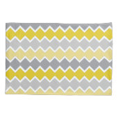 Housse D'oreillers Motif jaune et gris (Dos-gauche)
