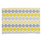 Housse D'oreillers Motif jaune et gris (devant-Droit)