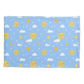Housse D'oreillers Motif Jaune Sun Blue Sky (Dos)