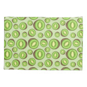Housse D'oreillers Motif Kiwifruit Vert Et Brown (Dos)