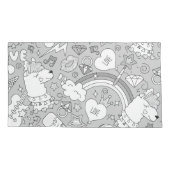 Housse D'oreillers motif lama 4 (Dos)