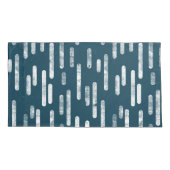 Housse D'oreillers Motif Lignes arrondies | Bleu foncé/Vert/Blanc (Dos-gauche)
