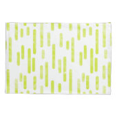 Housse D'oreillers Motif Lignes arrondies | Lumineuse Lime verte (Dos-gauche)