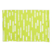 Housse D'oreillers Motif Lignes arrondies | Lumineuse Lime verte (devant-gauche)