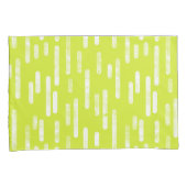 Housse D'oreillers Motif Lignes arrondies | Lumineuse Lime verte (devant-Droit)