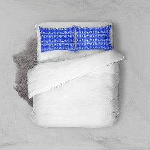 Housse D'oreillers Motif Méditerranéen Arabesque Grec Bleu