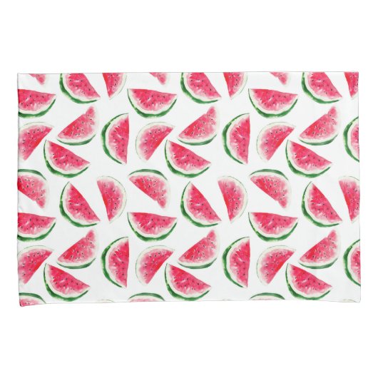 Housse D'oreillers Motif mignon d'ananas et de pastèque (devant-Droit)