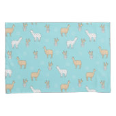 Housse D'oreillers Motif mignon de cactus de lama d'alpaga (devant-Droit)