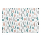 Housse D'oreillers Motif mignon de forêt de griffonnage (devant-Droit)