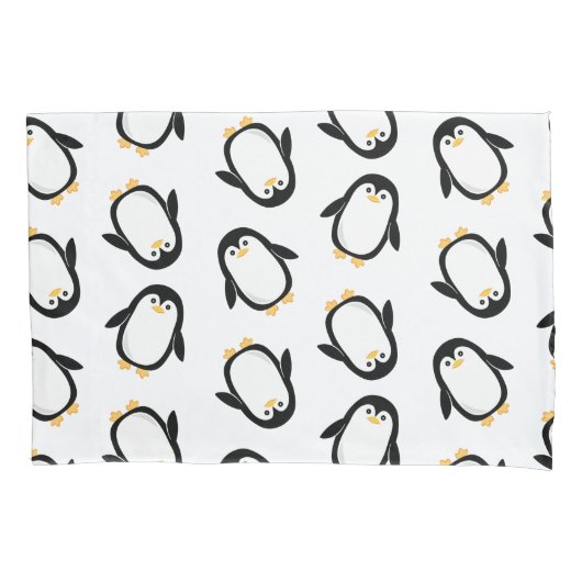 Housse D'oreillers Motif mignon de pingouins (devant)