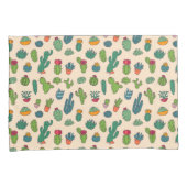 Housse D'oreillers Motif mignon de position de cactus (devant-Droit)