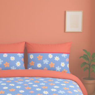Housse D'oreillers motif minimaliste de fleurs à l'aquarelle