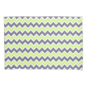 Housse D'oreillers Motif moderne jaune citron gris Chevron (devant-gauche)