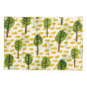 Housse D'oreillers Motif Naïve Green Black Tree (Dos)