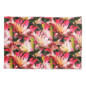 Housse D'oreillers Motif naturel à fleurs blanches (Dos)