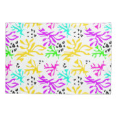 Housse D'oreillers motif néon multicolore Abstrait (Dos)