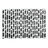 Housse D'oreillers Motif noir de courses de brosse (devant-Droit)