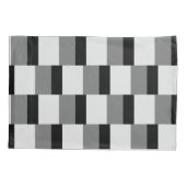 Housse D'oreillers Motif noir et gris simple (Dos)