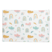 Housse D'oreillers Motif nuage Rainbow et pluie amusant (Dos)