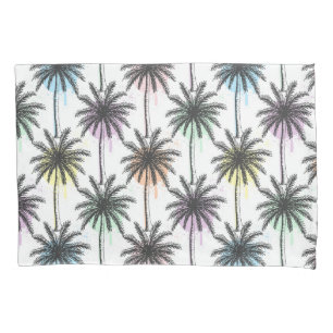 Housse D'oreillers Motif Paint Drop Palm Tree
