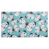 Housse D'oreillers Motif papillon de choux (devant-Droit)