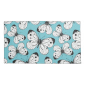 Housse D'oreillers Motif papillon de choux (Dos-gauche)