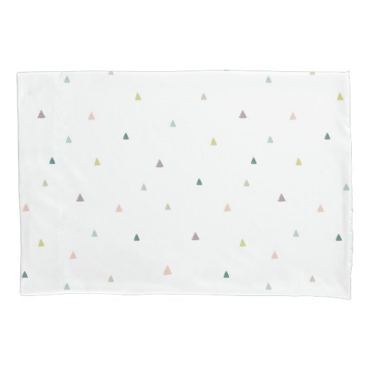 Housse D'oreillers Motif Pastel Triangle (devant-gauche)