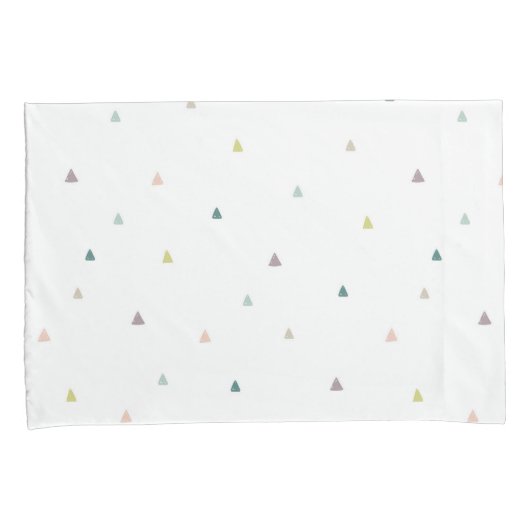 Housse D'oreillers Motif Pastel Triangle (devant-Droit)