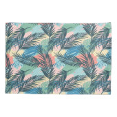 Housse D'oreillers Motif Pastel Tropical Leaf (Dos-gauche)