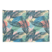 Housse D'oreillers Motif Pastel Tropical Leaf (Dos-Droit)