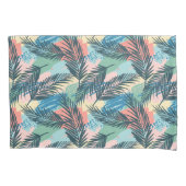 Housse D'oreillers Motif Pastel Tropical Leaf (devant-gauche)