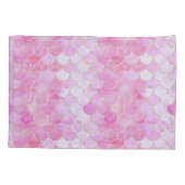 Housse D'oreillers Motif Pink Pastel & Gold Shimmer Mermaid (Dos)