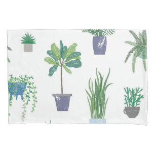 Housse D'oreillers motif plante