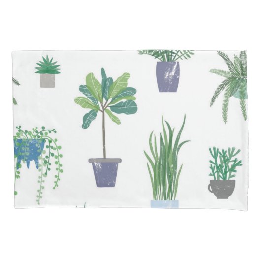 Housse D'oreillers motif plante (devant)