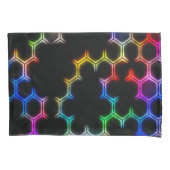 Housse D'oreillers Motif psychédélique de fractale de ruche (devant)