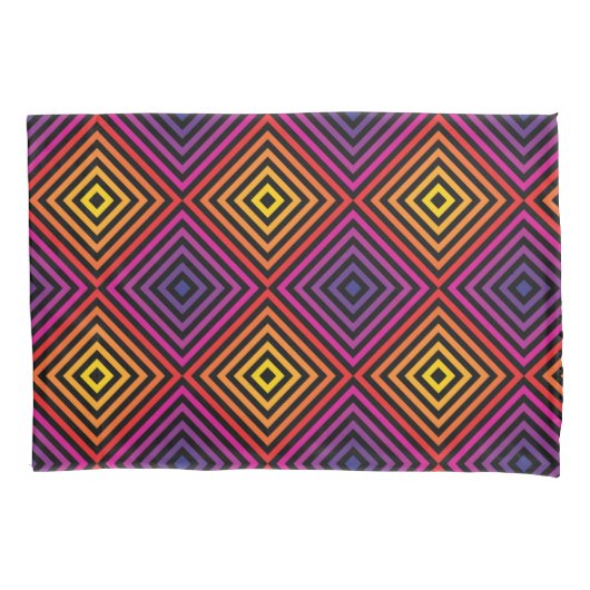 Housse D'oreillers Motif psychédélique Rainbow Chevron (devant-gauche)